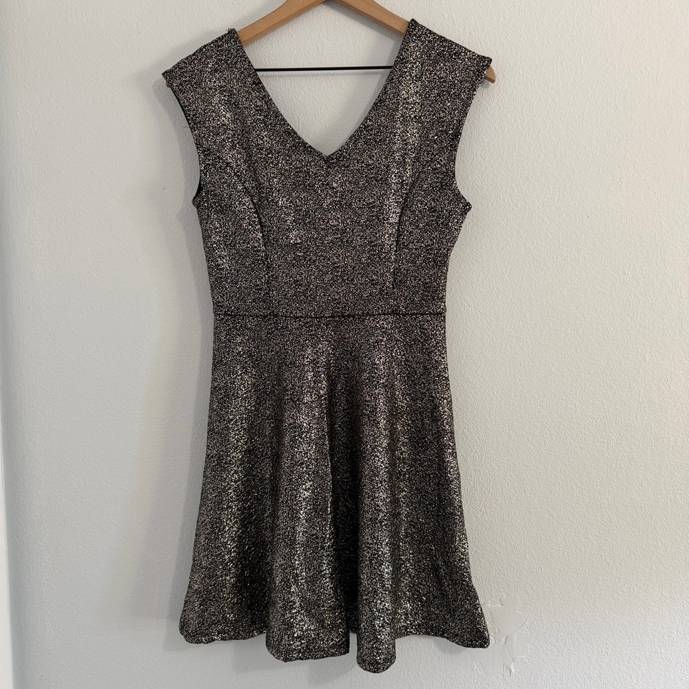 One Clothing - Metallic Gold Dress‎